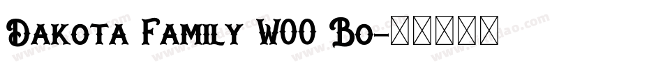 Dakota Family W00 Bo字体转换